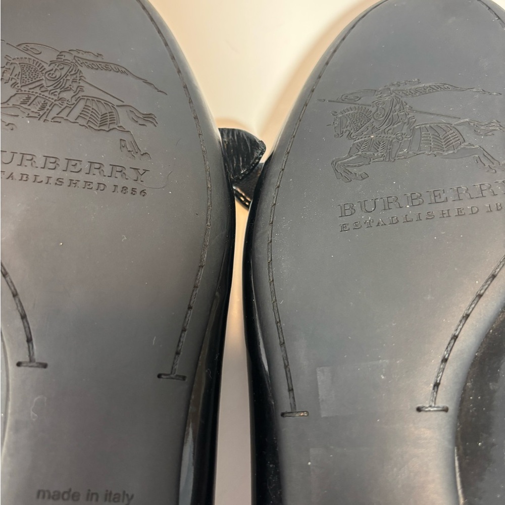 Burberry black flat woman shoes 7,5 - Picture 7 of 8